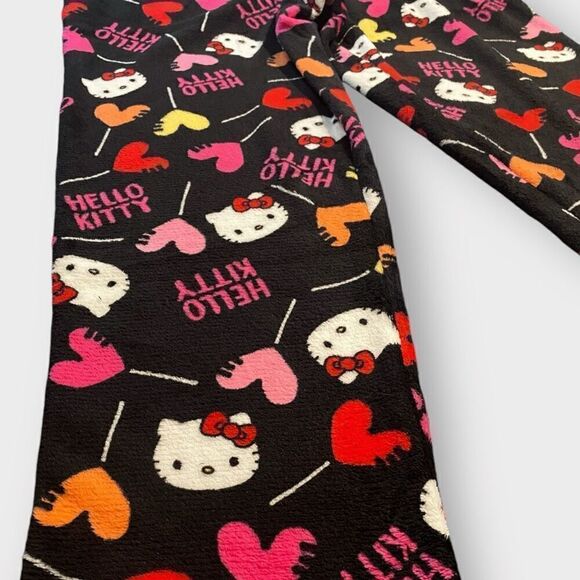 Hello Kitty “Heart Suckers” Fuzzy Soft Touch Pajama Pants Womens size Large New - Picture 5 of 11